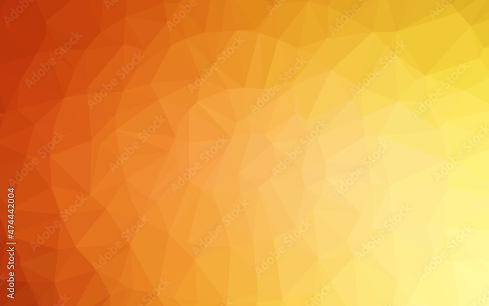 Obraz premium Light Yellow, Orange vector blurry triangle texture.