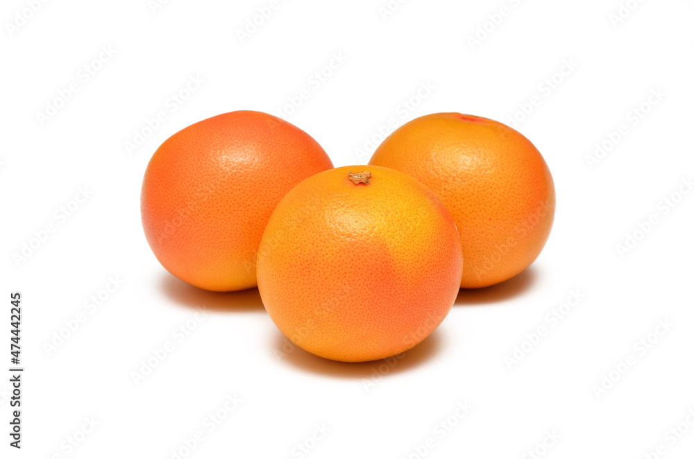 whole fresh grapefruit isolated on white background whole fresh grapefruit isolated on white background