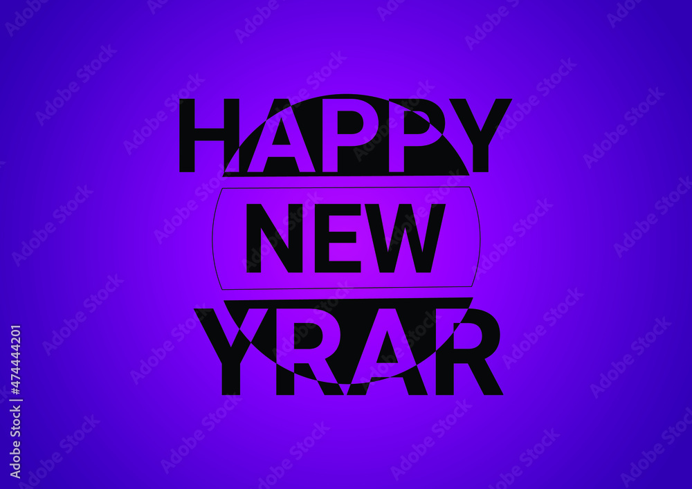 Fototapeta premium Happy new year background free vector