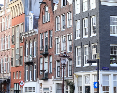 Amsterdam Leliegracht Canal House Facades, Netherlands