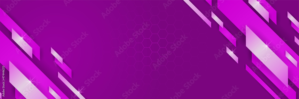 Modern Tech Purple Abstract Stripes Wide Banner Design Background Modern Tech Purple Abstract Stripes Wide Banner Design Background