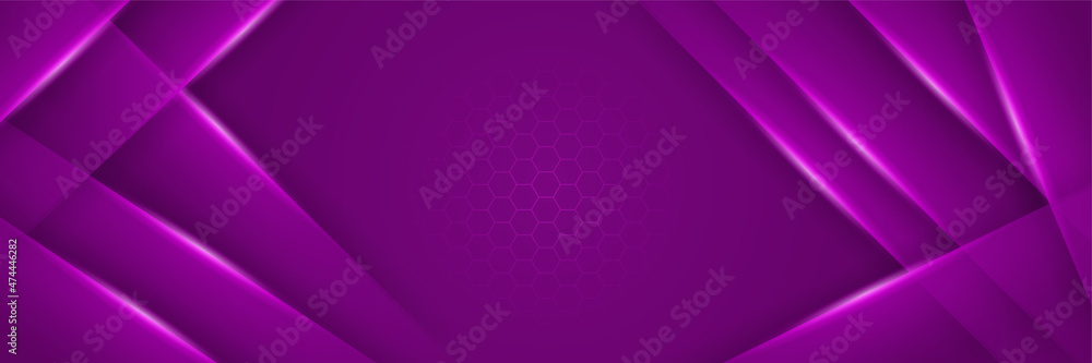 Shiny Wave Purple Abstract Geometric Wide Banner Design Background Shiny Wave Purple Abstract Geometric Wide Banner Design Background