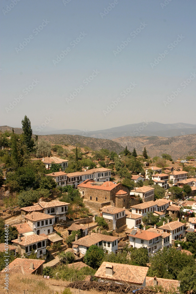 Sirince Village at Selcuk District, Izmir in Turkey. Sirince is a village of 600 inhabitants in Izmir Province, Turkey, located about 8 kilometres east of the town Selcuk District.