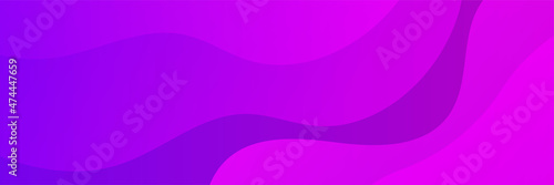 Transparant wave Purple Abstract Geometric Wide Banner Design Background