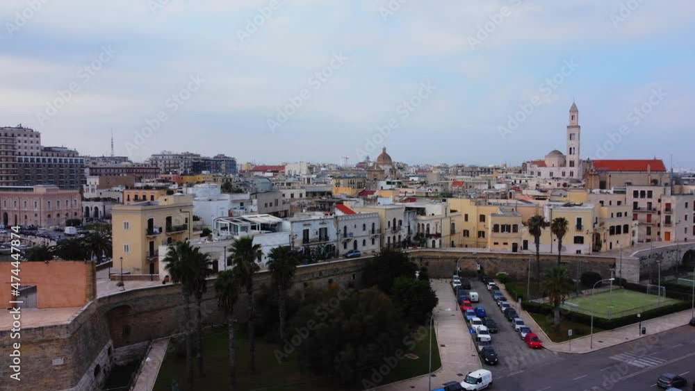 Aerial view over the city of Bari in Italy - travel photography Aerial view over the city of Bari in Italy - travel photography