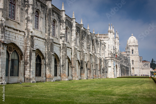 Jeronimos Monastery and archeological museum at Belem in Lisbon, Portugal 