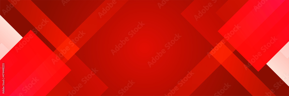 Modern red abstract banner background Modern red abstract banner background