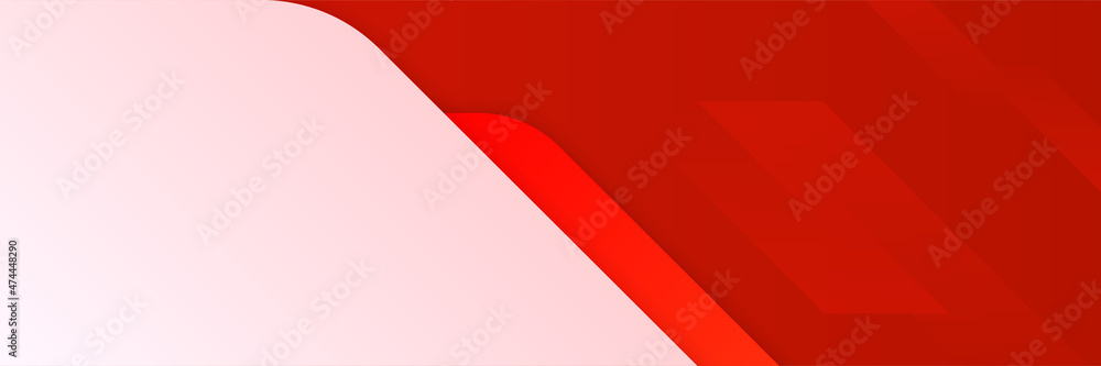 Modern red abstract banner background Modern red abstract banner background