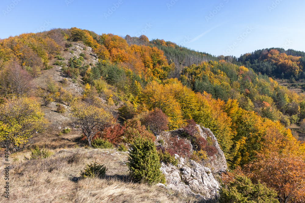Autumn Landscape of Erul mountain near Kamenititsa peak, Bulgaria Autumn Landscape of Erul mountain near Kamenititsa peak, Bulgaria