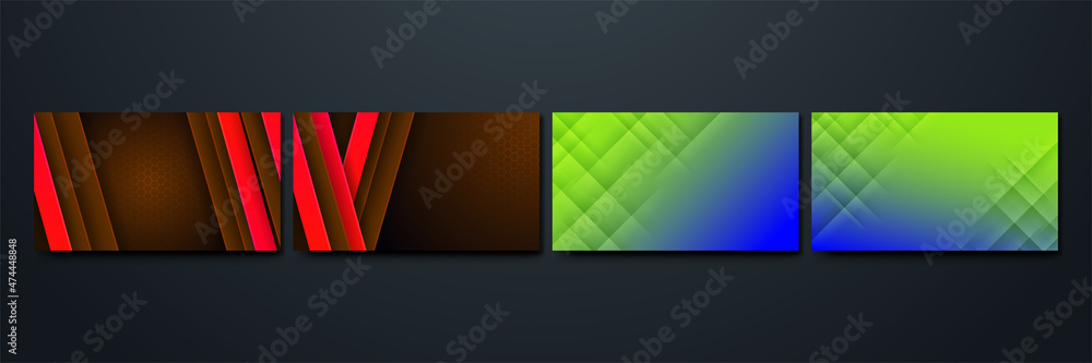 Sloping Line Shadow Colorful Abstract Memphis Geometric Design Background