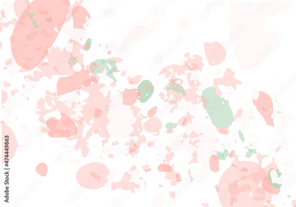Terrazzo modern abstract template. Pink and green Terrazzo modern abstract template. Pink and green