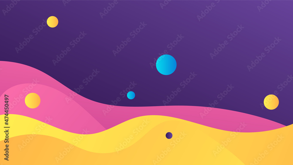 Gradient Fluid blue purple yellow Colorful Abstract Geometric Design Background Gradient Fluid blue purple yellow Colorful Abstract Geometric Design Background