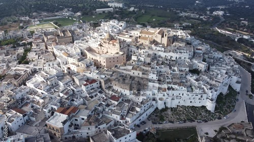 Wallpaper Mural The famous white houses of Ostuni in Italy - aerial view - travel photography Torontodigital.ca