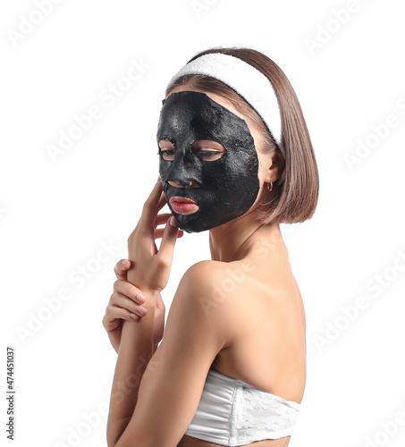 Young woman with activated ...