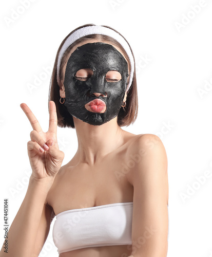 Young woman with activated ...