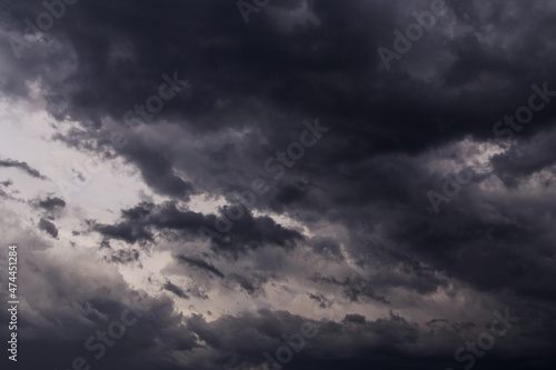 Epic Storm sky with dark cumulus clouds abstract background texture, thunderstorm