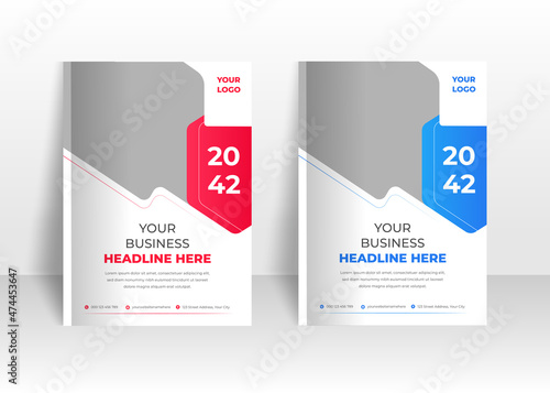 Modern magazine illustration Poster Corporate Business Annual Report Cover Book Cover Or Brochure Cover Flyer Marketing Agency Template Design