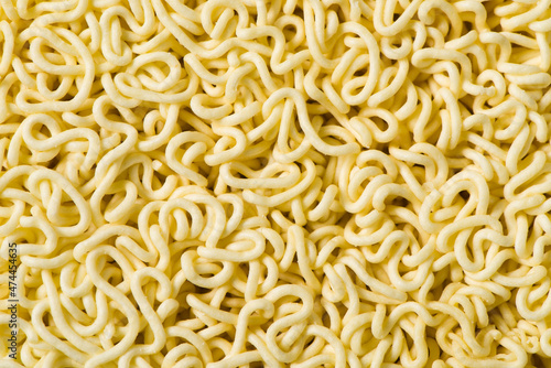  close up of dried instant noodles  background