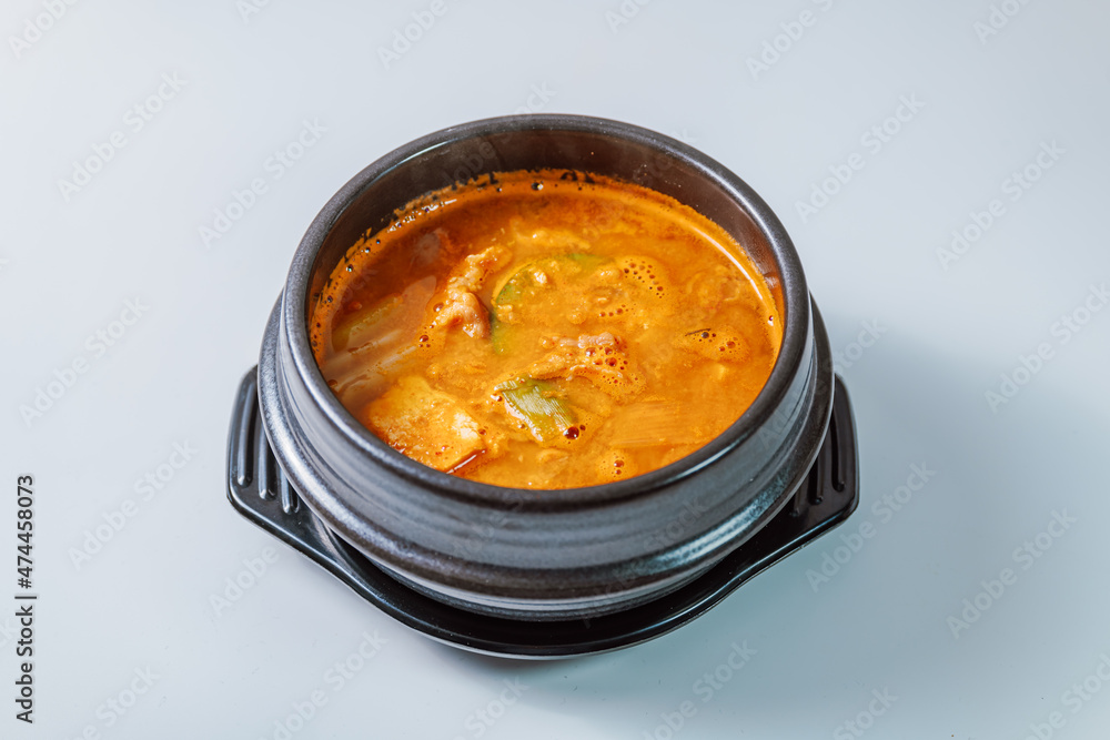 Cheonggukjang, Korean style rich soybean paste stew A stew made with