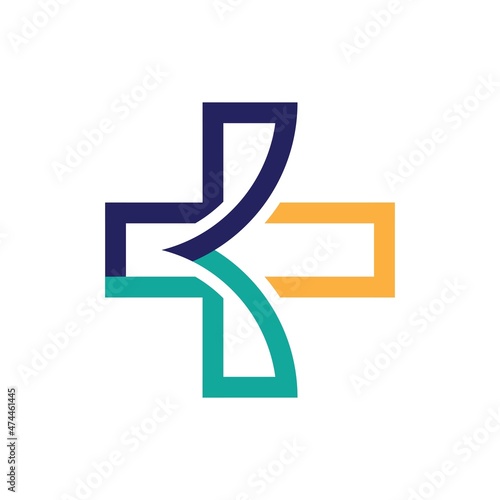 Medical cross logo template
