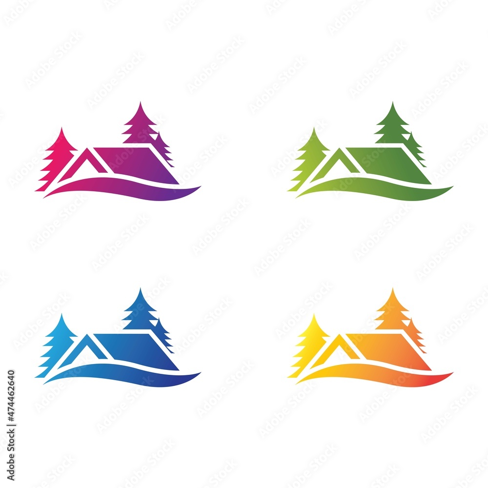 Obraz premium Real estate icon set