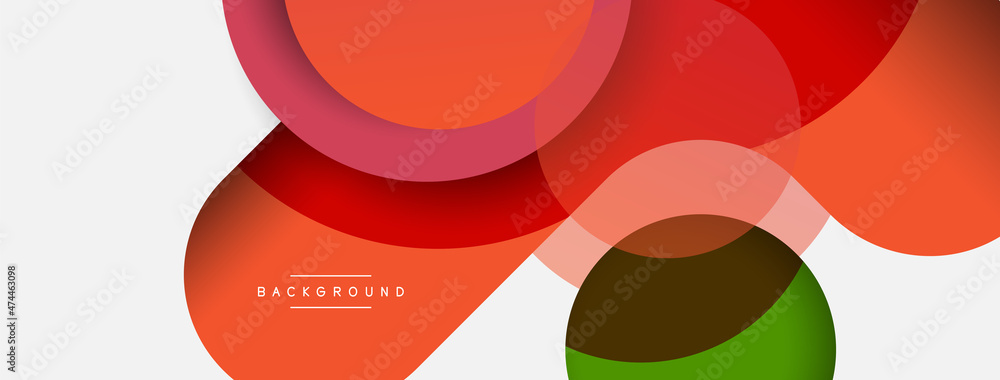 Circle and round shapes abstract background. Vector illustration for wallpaper banner background or landing page Circle and round shapes abstract background. Vector illustration for wallpaper banner background or landing page