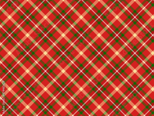 クリスマスチェック (斜め)
