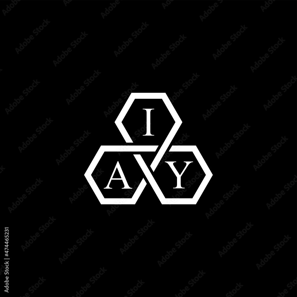 IAY Letter Initial Logo Design Template Vector Illustration IAY Letter Initial Logo Design Template Vector Illustration