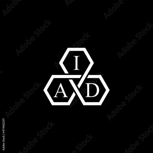 IAD Letter Initial Logo Design Template Vector Illustration