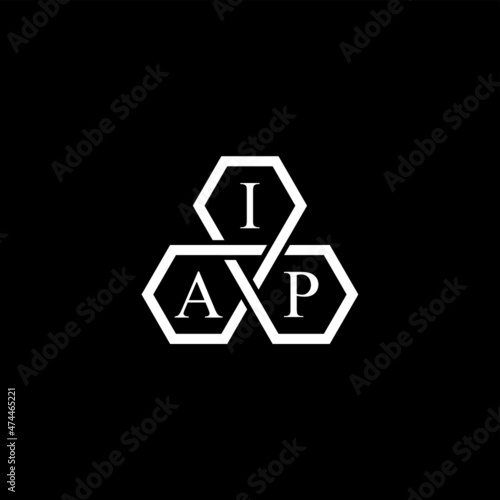 IAP Letter Initial Logo Design Template Vector Illustration