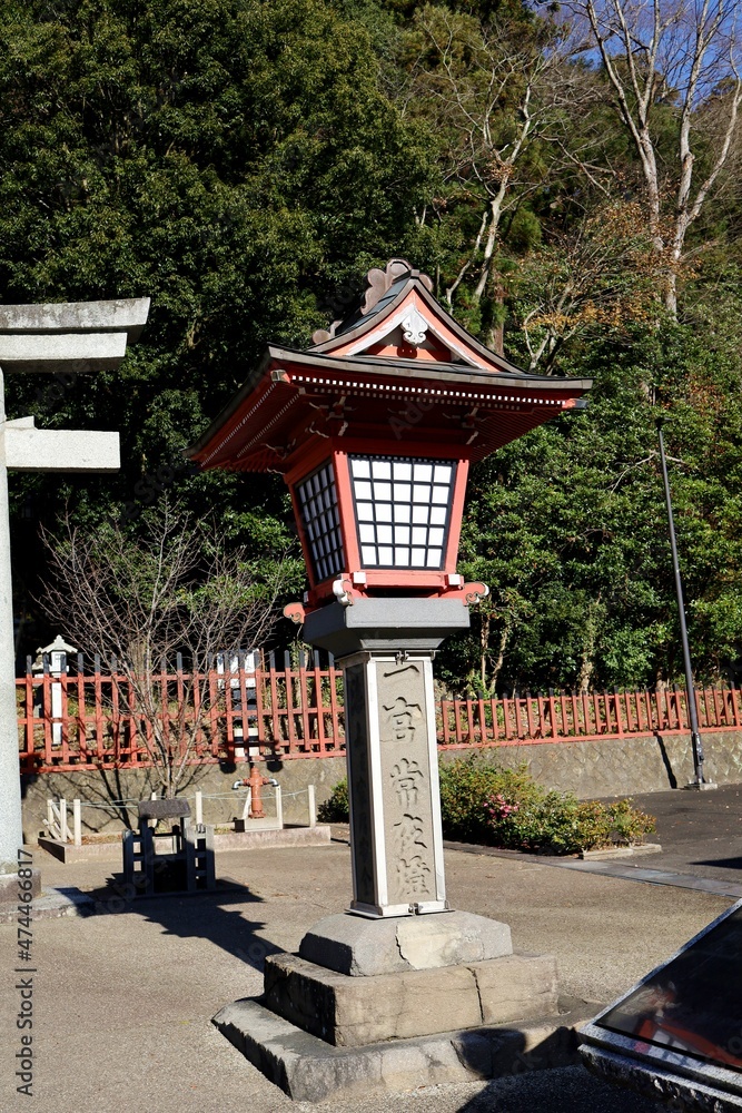 Shiogama City, Miyagi Prefecture Japan, December 2021. Buildings of Shiogama Shrine, etc. Shiogama City, Miyagi Prefecture Japan, December 2021. Buildings of Shiogama Shrine, etc.
