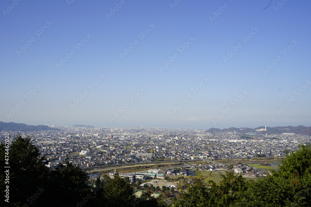 Obraz premium 新居浜市の眺望