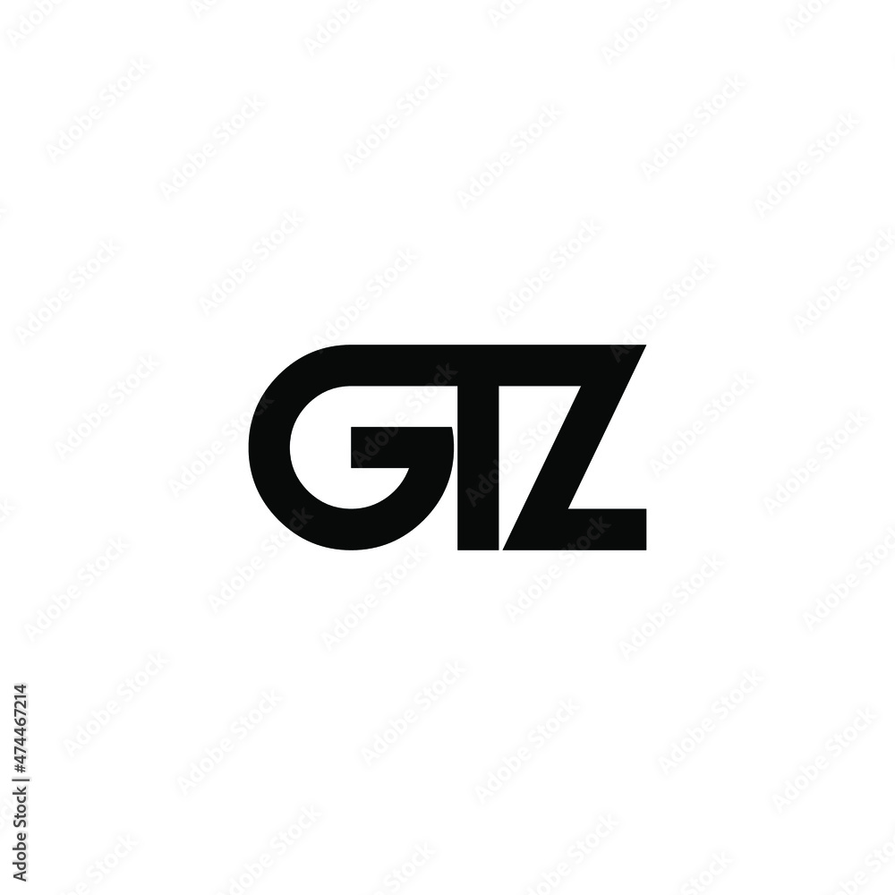 Obraz premium gtz letter initial monogram logo design