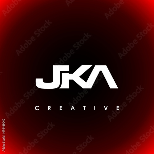 JKA Letter Initial Logo Design Template Vector Illustration photo