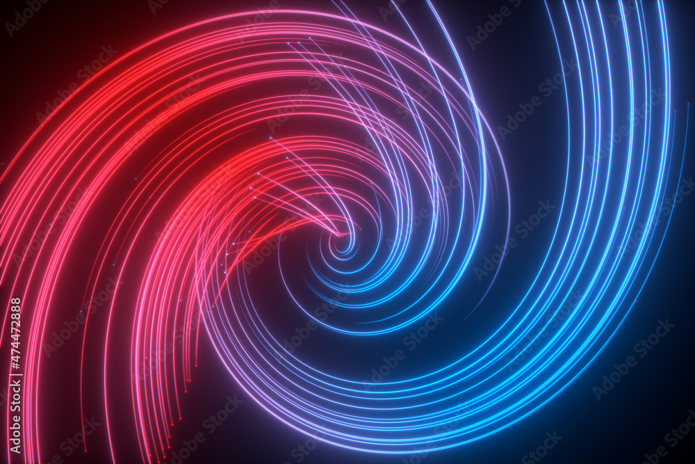 3d renderng neon shiny line 3d renderng neon shiny line