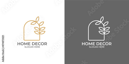 minimalist style home decor logo