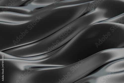 3d rendering wave cloth background