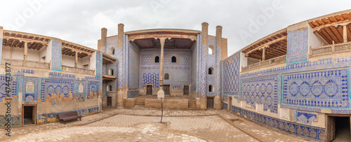 Interior of the Palase Tash Hauli. Ichan Kala (or Itchan Qala). Khiva, Uzbekistan. photo