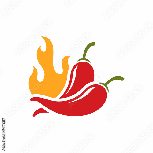 spicy chili vector icon