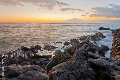 Il mare d'Inverno, tramonto dala spiaggia di Lazzaro