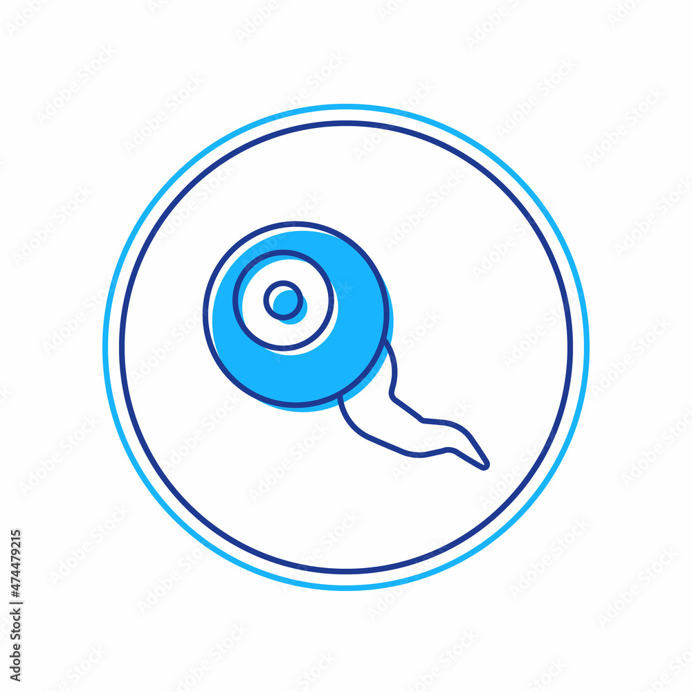 Filled outline Eye icon isolated on white background. Happy Halloween party. Vector Filled outline Eye icon isolated on white background. Happy Halloween party. Vector