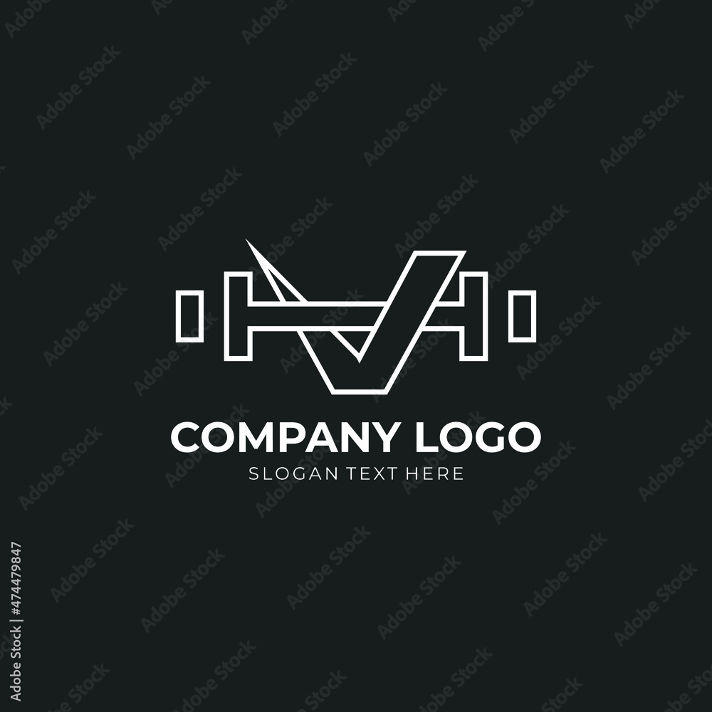 Letter V Logo With barbell. Fitness Gym logo. fitness vector logo design for gym and fitness Letter V Logo With barbell. Fitness Gym logo. fitness vector logo design for gym and fitness