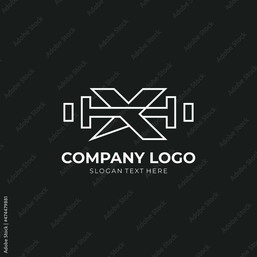 Letter X Logo With barbell. Fitness Gym logo. fitness vector logo design for gym and fitness Letter X Logo With barbell. Fitness Gym logo. fitness vector logo design for gym and fitness