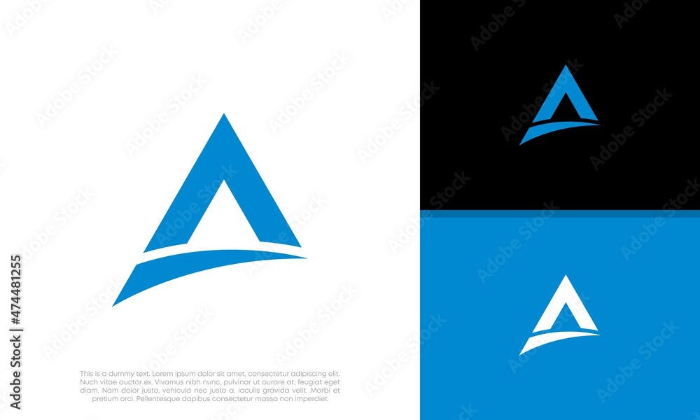 Initials A logo design. Initial Letter Logo.