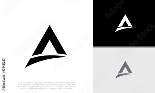 Initials A logo design. Initial Letter Logo.