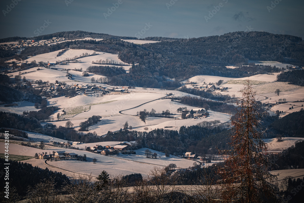 Winterlandschaft am Gallner in Niederbayern