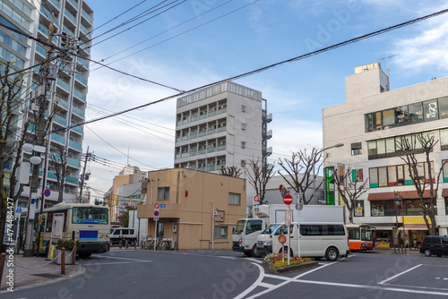 成増駅前のロータリー　成増、板橋区、東京、日本