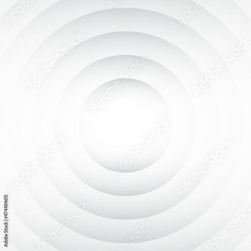 Abstract circle geometric white and gray. Vector, illustration, background.