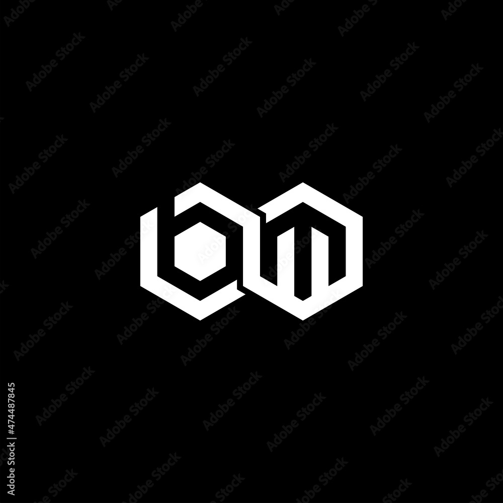 BM Letter Initial Logo Design Template Vector Illustration BM Letter Initial Logo Design Template Vector Illustration