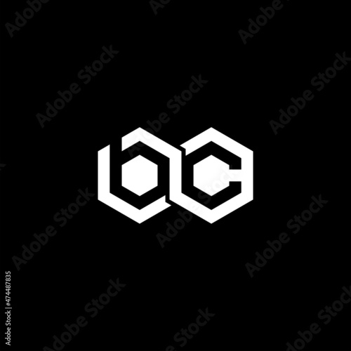 BC Letter Initial Logo Design Template Vector Illustration